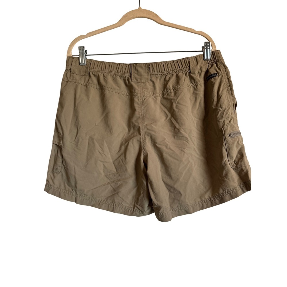 Outdoor Active Fishing Columbia Womens Tan Nylon Cargo Hiking Shorts Khaki Sz L - Picture 8 of 9